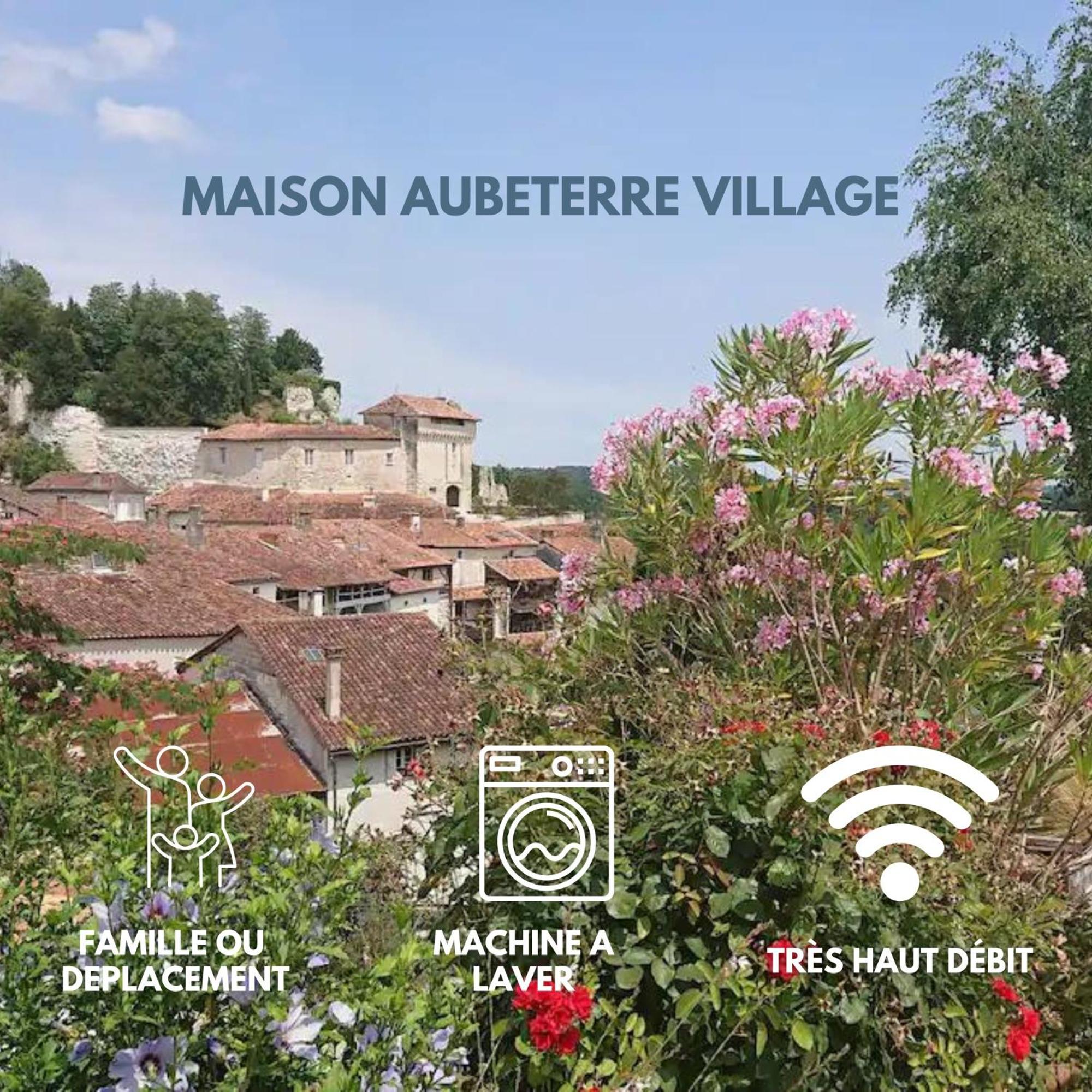 Maison 2 Chambres- Grand Jardin-Wifi - Au Coeur Du Village Aubeterre -Visites- Conciergerie J&N Exterior photo